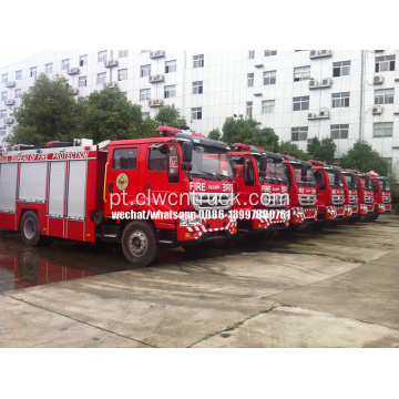 Caminhão de bombeiros de espuma de água SINOTRUCK 4X2 6000 litros